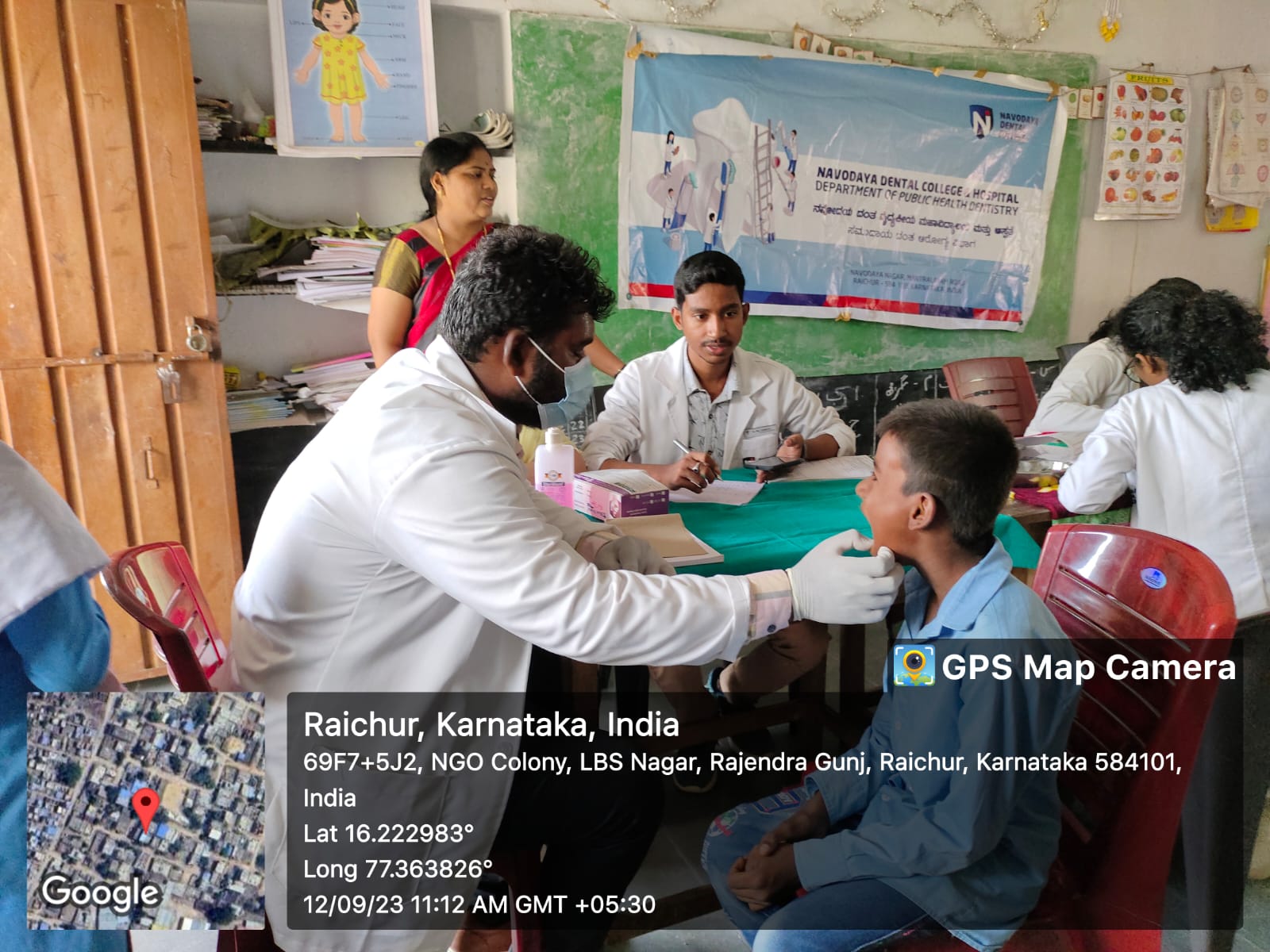 Navodaya Dental College conducted Dental Camp 