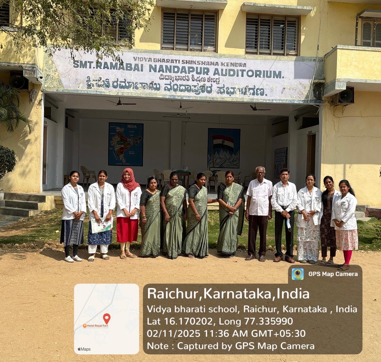 Place of the camp: Vidya Bharati High School, Raichur