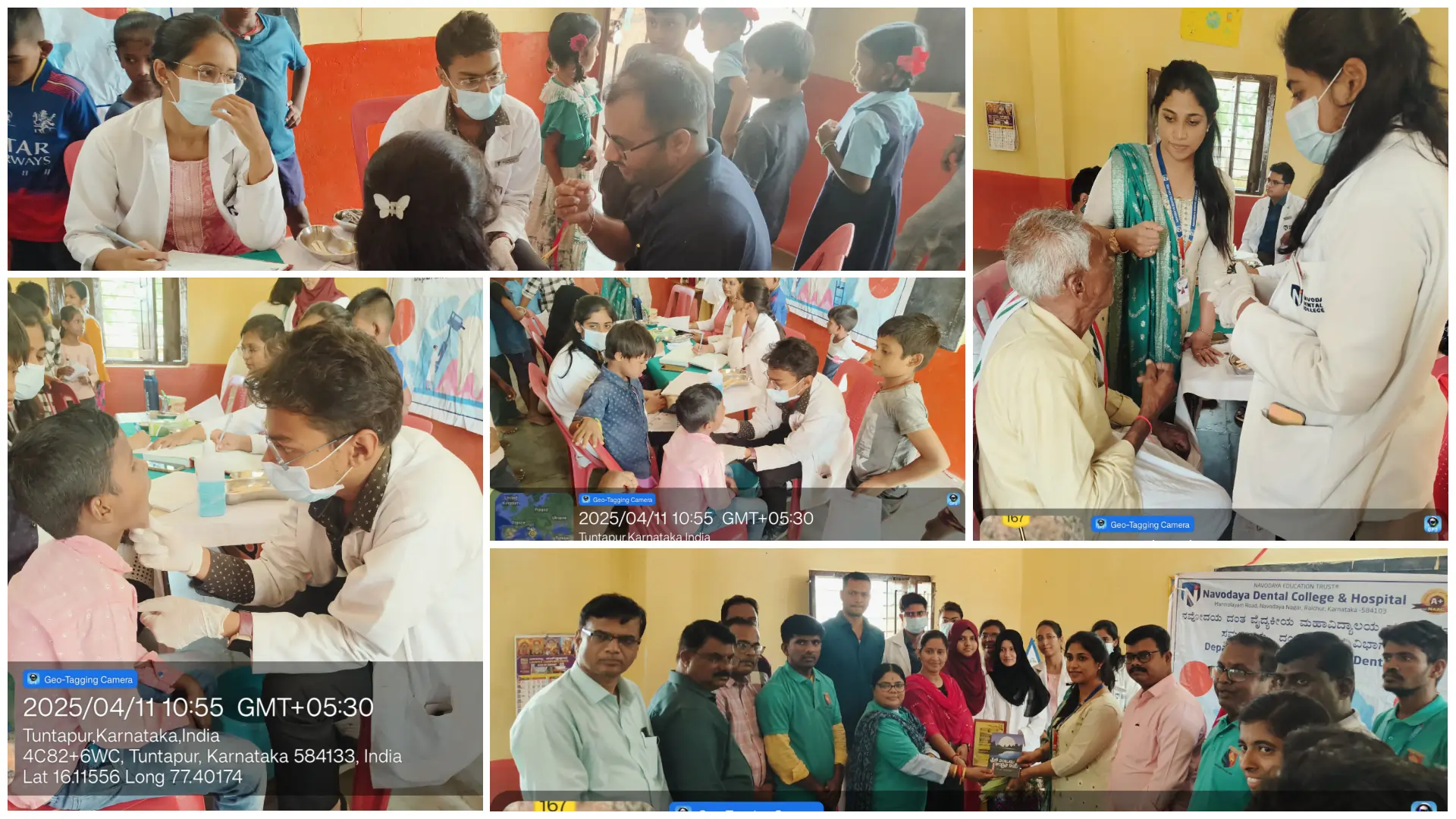 Camp was organised in Tuntapur Village, Mantralayam Road, Raichur