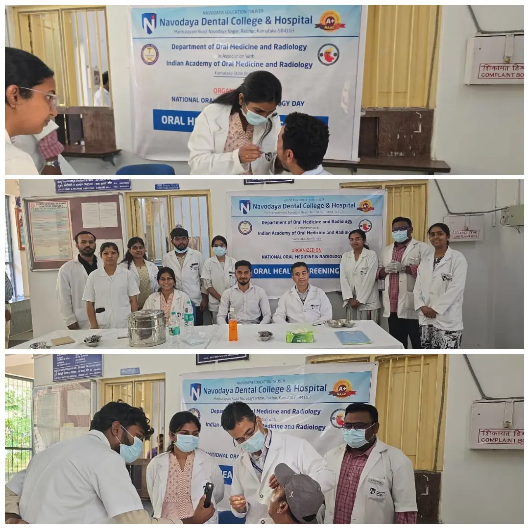 Oral Health Screening Camp Organized in April on National Oral Medicine and Radiology Day