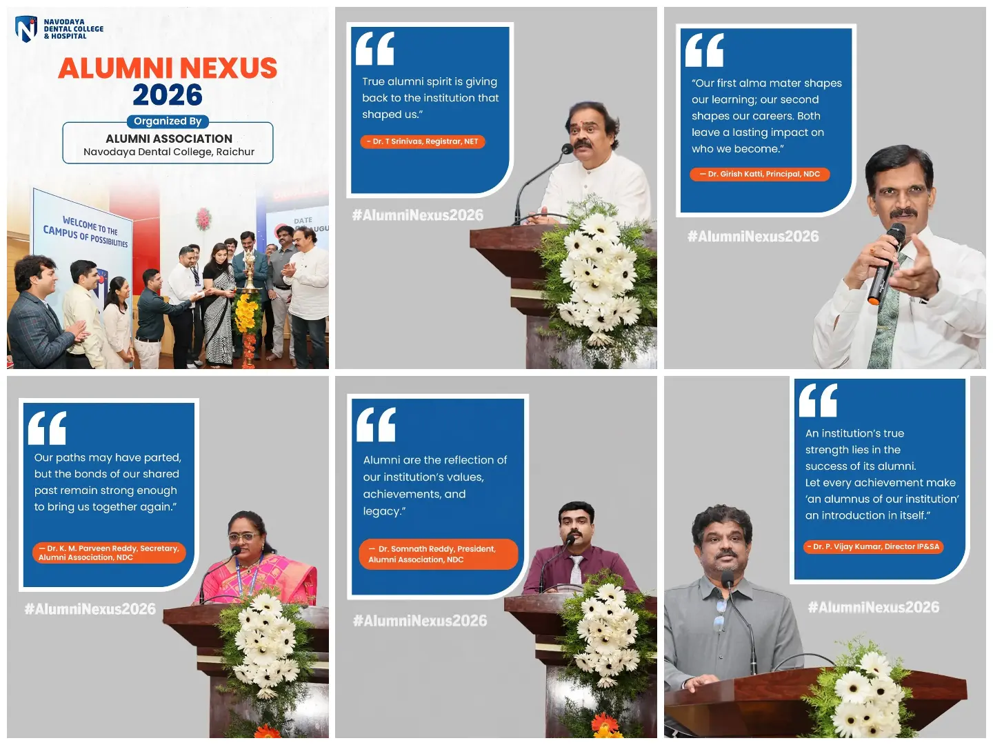 Alumni Nexus 2026 – A Celebration of Bonds That Last a Lifetime | Navodaya Dental College & Hospital, Raichur